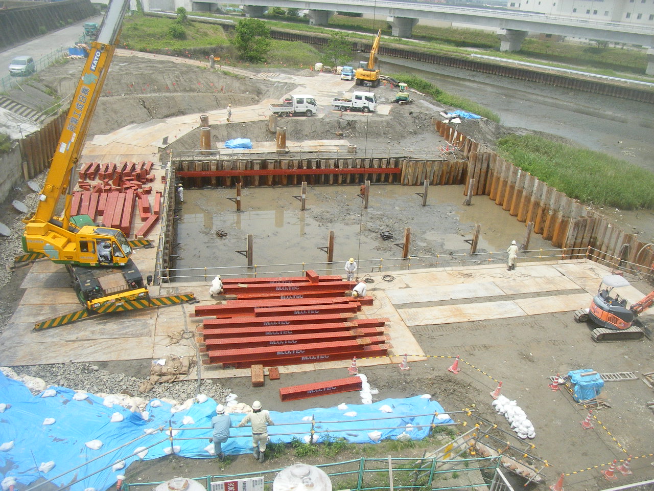 海部建設株式会社の優良工事表彰（たん水防除事業 鍋田２期地区 鍋田南部排水機場その３工事）