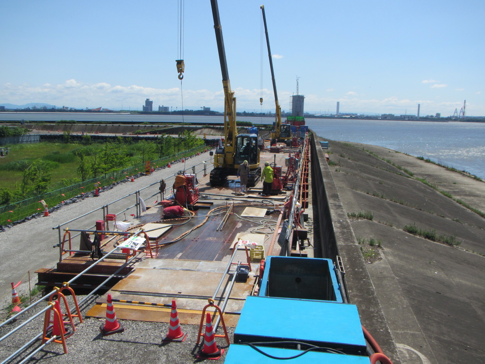 海部建設株式会社の河川/海岸工事（海岸高潮対策工事（２号工））