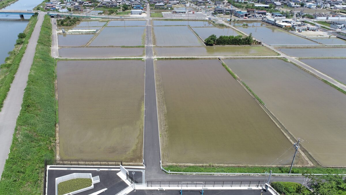 海部建設株式会社の上下水道工事（海部広域調整池場内整備工事）