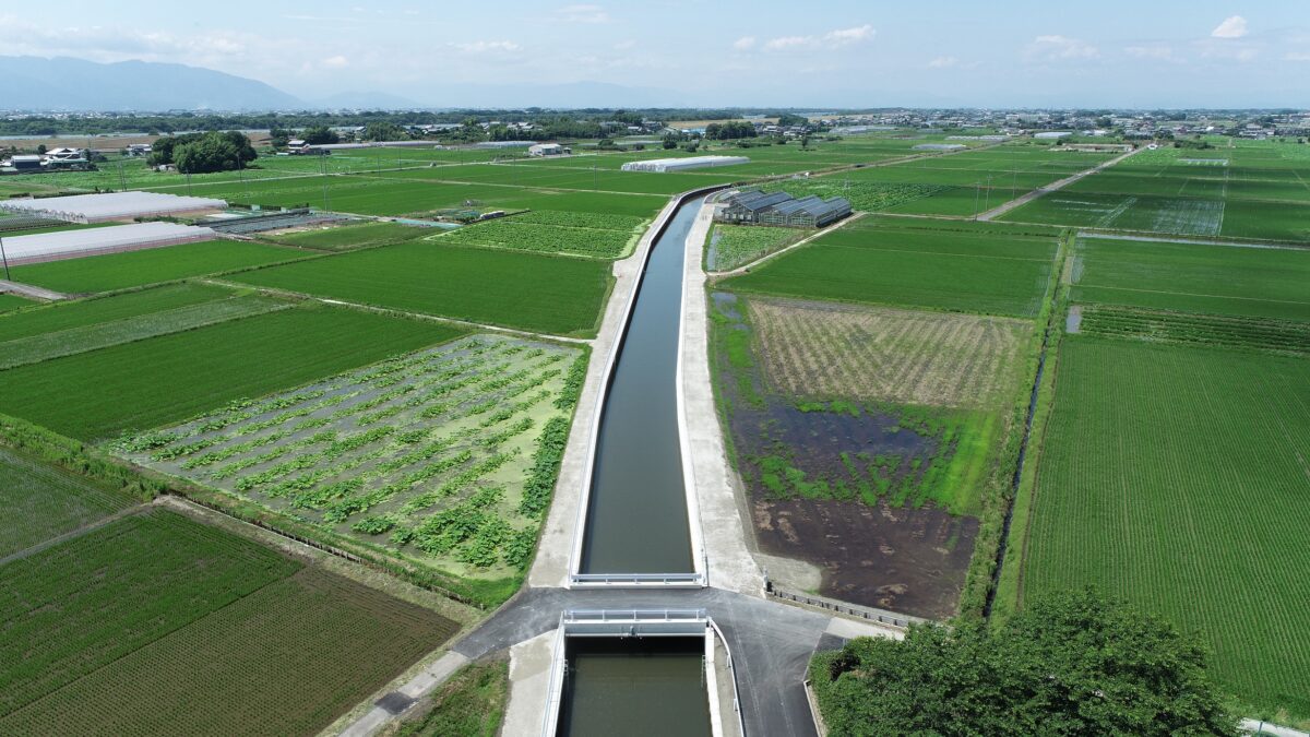 海部建設株式会社の農業農村整備工事(地盤沈下対策事業 鵜戸川北部地区 その6工事)