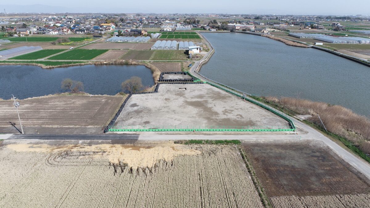 海部建設株式会社の農業農村整備工事(たん水防除事業 新立田輪中地区 北部排水機場 機場工及び送水路工その1工事)