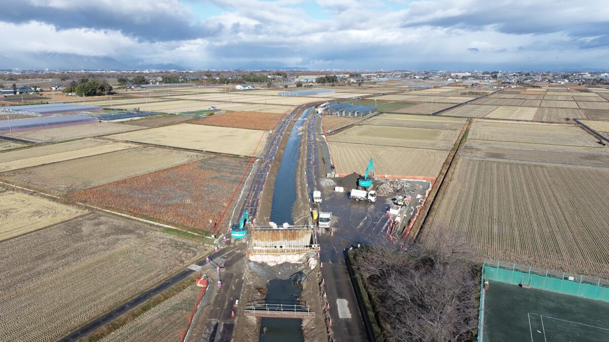 海部建設株式会社の農業農村整備工事(地盤沈下対策事業 鵜戸川北部地区 その6工事)