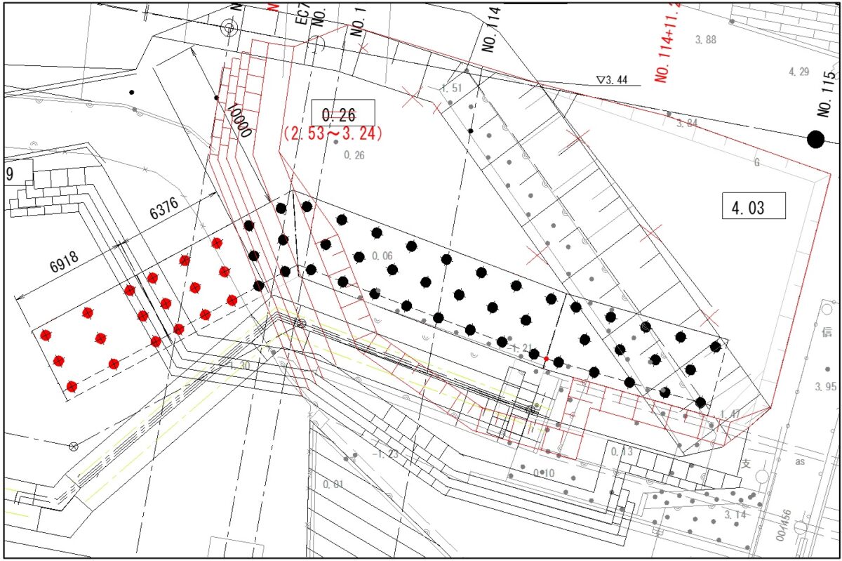 海部建設株式会社の道路工事(中小河川改良工事(防災安全))