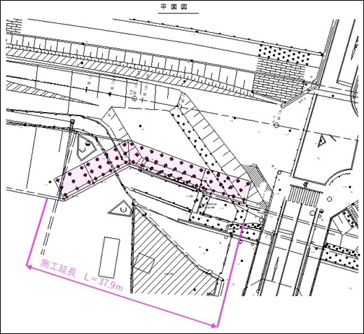 海部建設株式会社の道路工事(中小河川改良工事(防災安全))