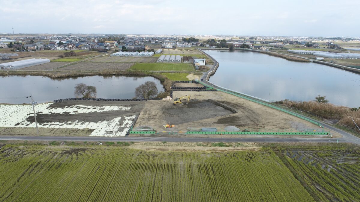 海部建設株式会社の農業農村整備工事（たん水防除事業 新立田輪中地区 北部排水機場 機場工及び送水路工その2工事）