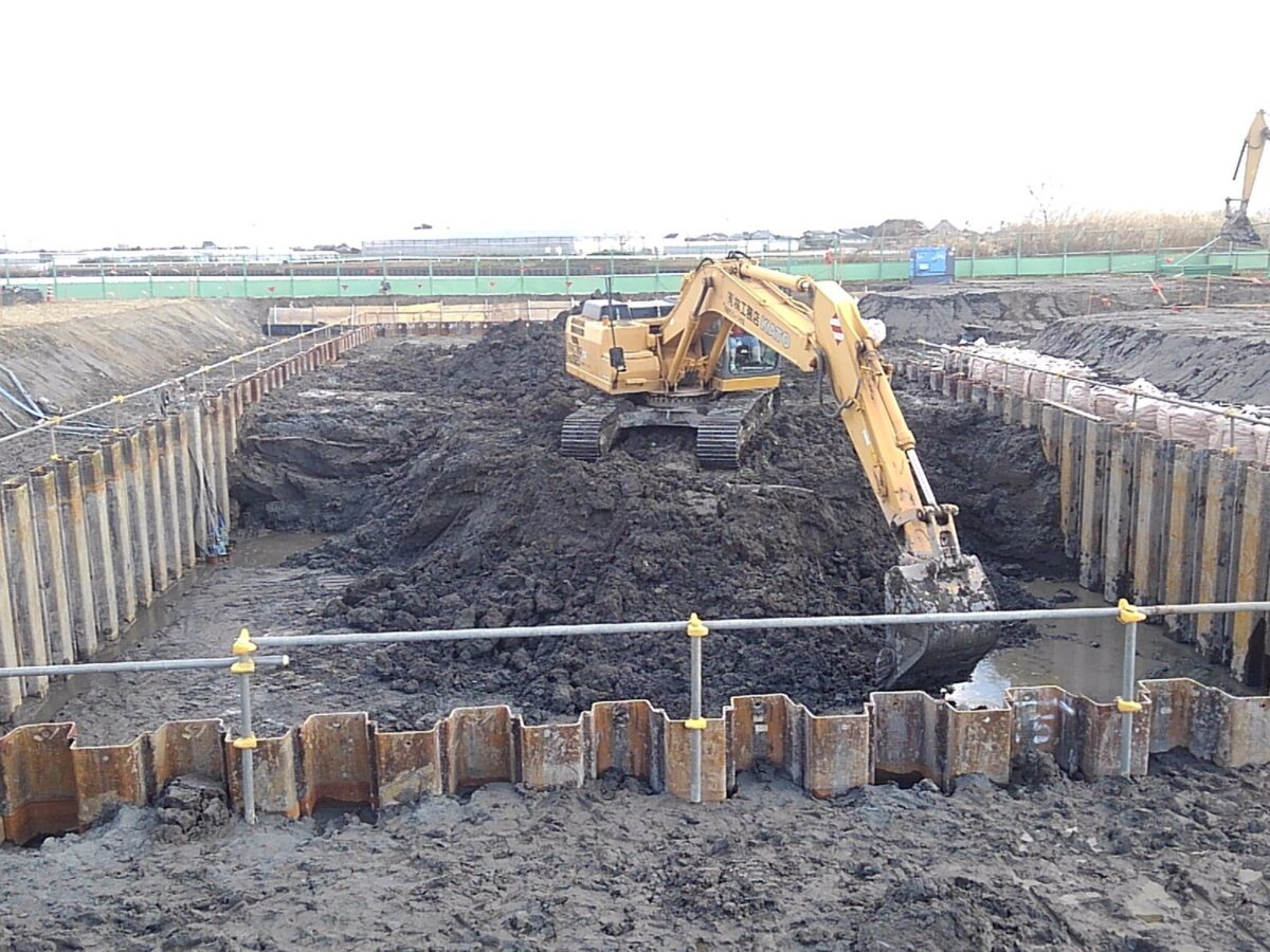 海部建設株式会社の農業農村整備工事(たん水防除事業 新立田輪中地区 北部排水機場 機場工及び送水路工その2工事)