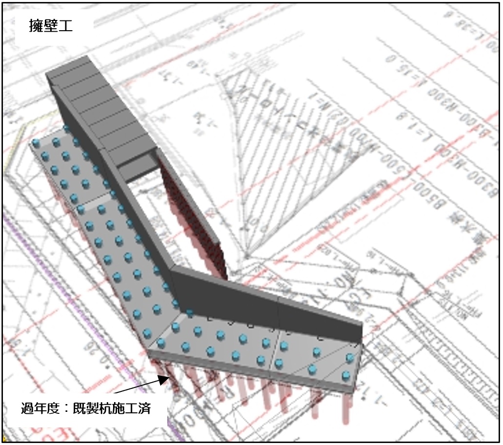 海部建設株式会社の道路工事(中小河川改良工事(防災安全)(諸桑区間その2)(遠隔臨場・ICT簡易)(R3国補正))