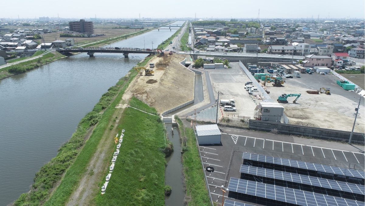 海部建設株式会社の道路工事(中小河川改良工事(防災安全)(諸桑区間その2)(遠隔臨場・ICT簡易)(R3国補正))