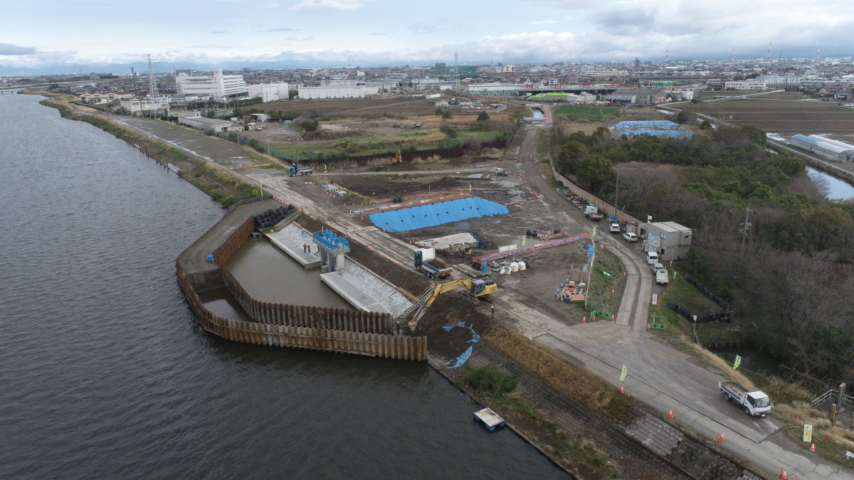海部建設株式会社の農業農村整備工事(たん水防除事業 新十三沖永地区 十三沖永排水機場 機場その4工事)