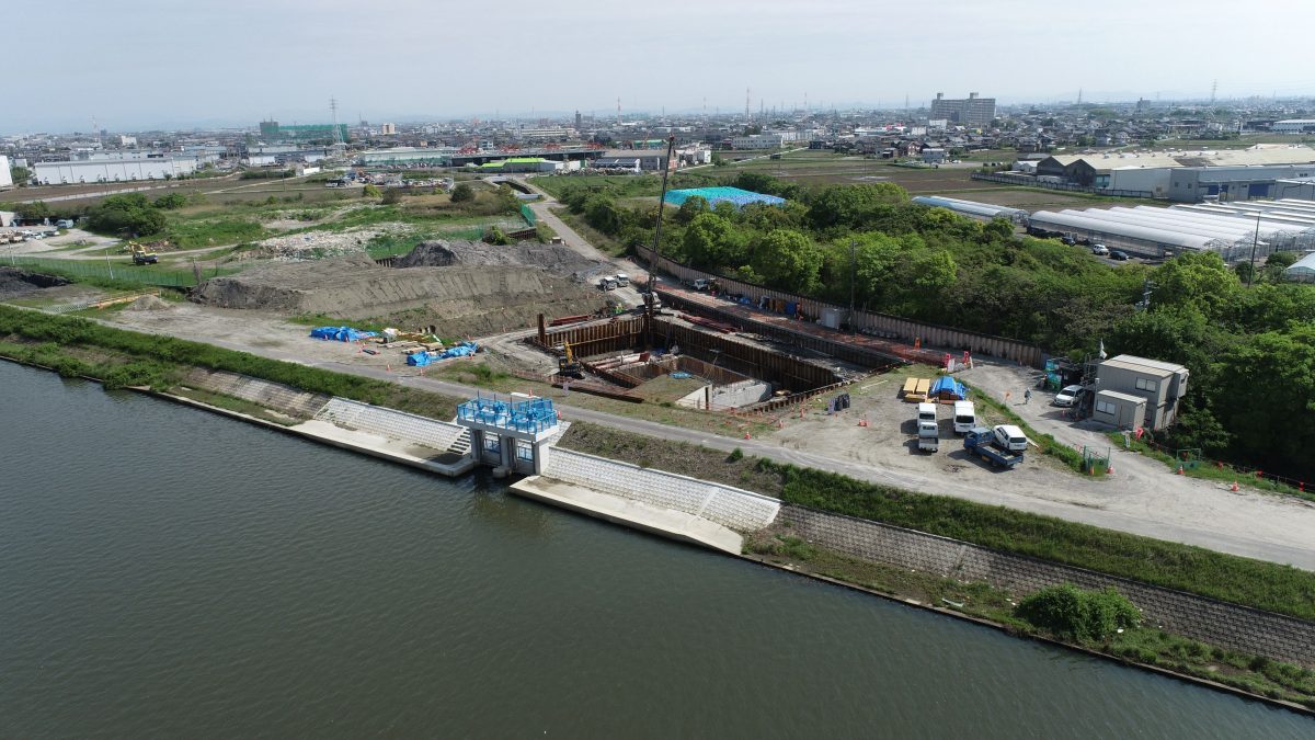 海部建設株式会社の農業農村整備工事（たん水防除事業 新十三沖永地区 十三沖永排水機場 機場その6工事）