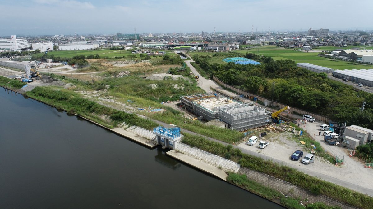 海部建設株式会社の農業農村整備工事（たん水防除事業 新十三沖永地区 十三沖永排水機場 機場その6工事）
