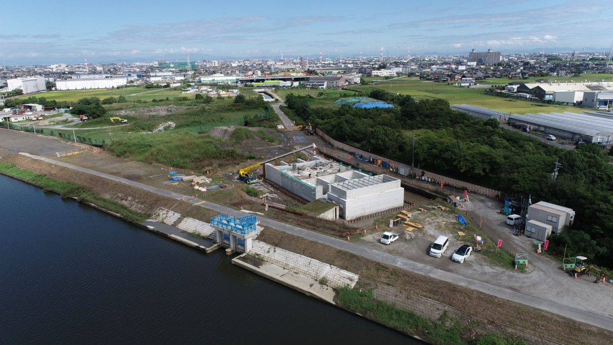 海部建設株式会社の農業農村整備工事（たん水防除事業 新十三沖永地区 十三沖永排水機場 機場その6工事）
