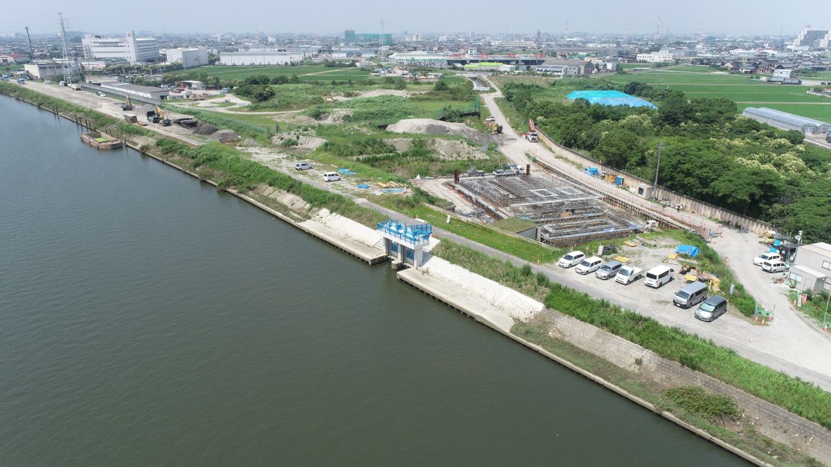 海部建設株式会社の農業農村整備工事（たん水防除事業 新十三沖永地区 十三沖永排水機場 機場その6工事）